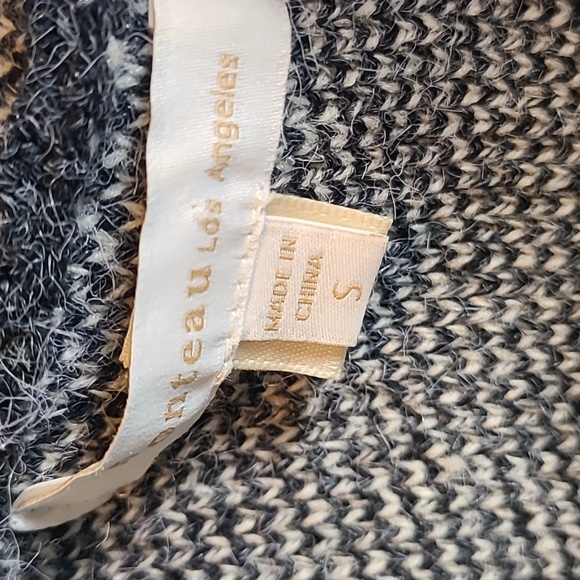 Monteau, Woman’s, Coatigan, With Hoodie, White/blue, 2 Pockets, Size Small - Picture 3 of 6